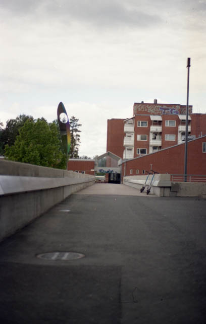 Walking bridge in Koivukylä, Vantaa, Finland